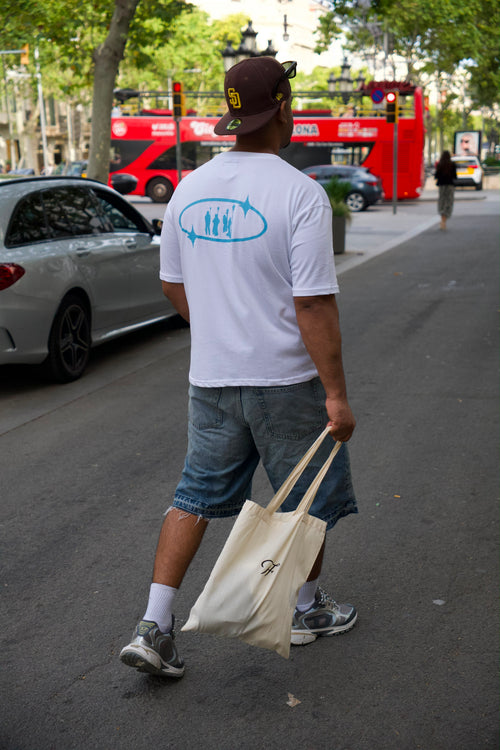 HF Oversize Tee Summer '26 Blue with Tote Bag